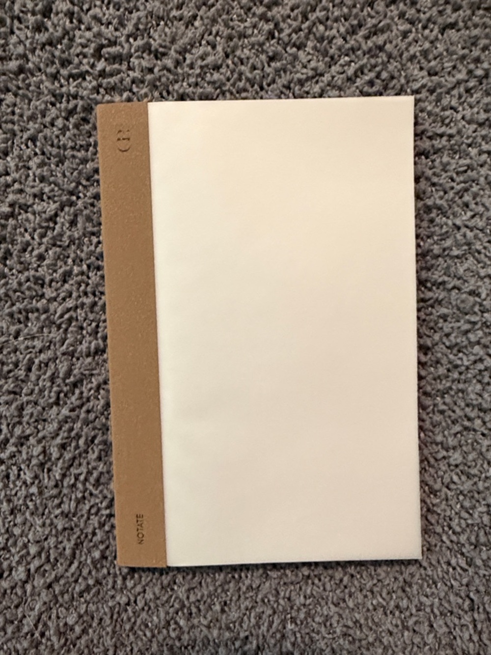 Classic Cream & Tan Hardcover Notebook Planner